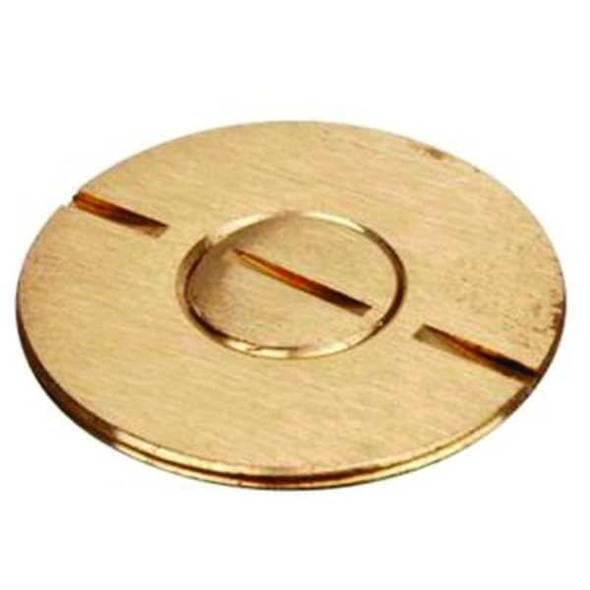 Steel City Floor Sub-Plate, Floor Box Type, 1 Gang, Brass 698
