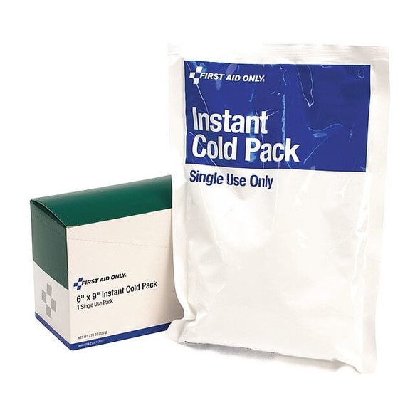 First Aid Only Instant Cold Pack,White,6 in. L x 9 in. M564-E