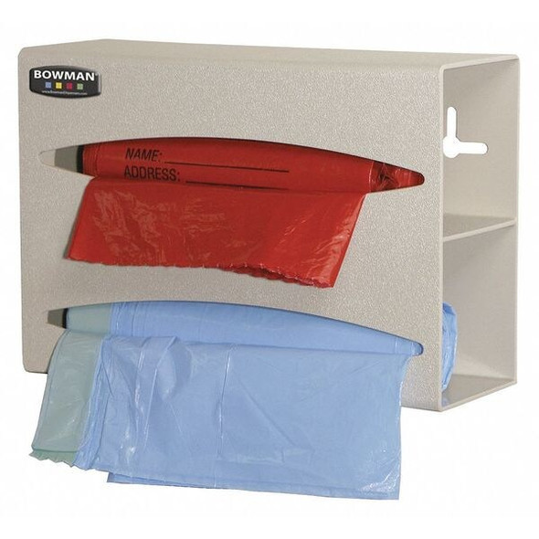 Bowman Dispensers Bag Dispenser Double,ABS Plastic BG002-0212