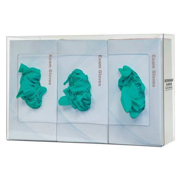 Bowman Dispensers Glove Box Dispenser,3 Boxes GP-015 Bowman Dispensers Glove Box Dispenser,3 Boxes GP-015