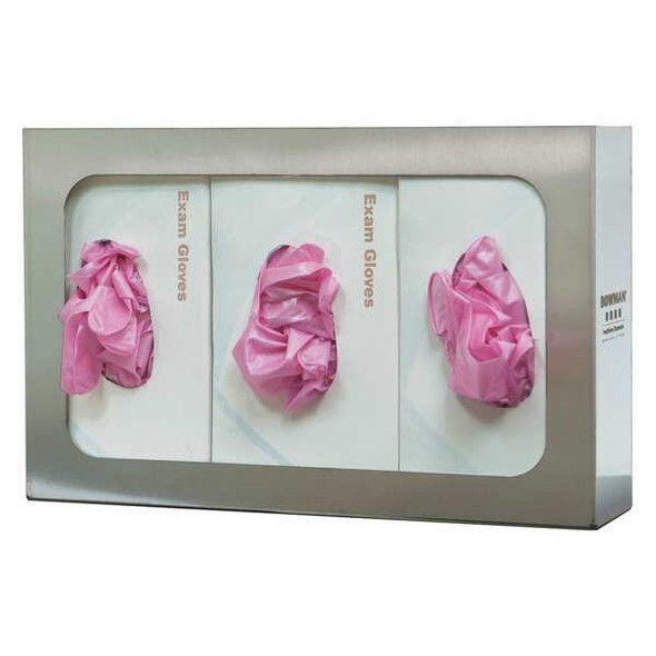 Bowman Dispensers Glove Box Dispenser,3 Boxes GS-006 Bowman Dispensers Glove Box Dispenser,3 Boxes GS-006
