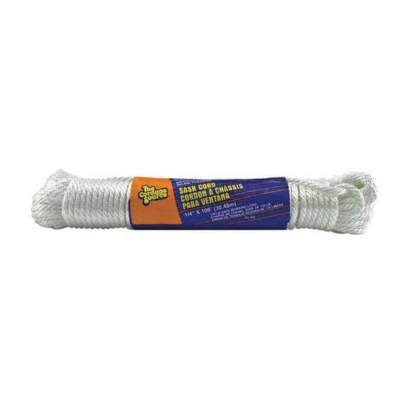 Manufacturer Varies Gen. Purp. Utility Rope,1/4"Dia.x100'L 49S-WA