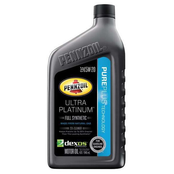 Pennzoil Engine Oil, 5W-20, Synthetic, Ultra Platinum, 1 Qt. 550040863