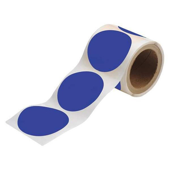 Brady Floor Tape,Blue,3.5 in,Circle,PK350 104402