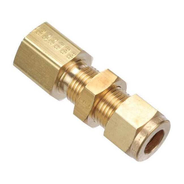 Parker 3/8" CPI x 1/4" FNPT Brass Bulkhead Connector 6-4 GH2BZ-B