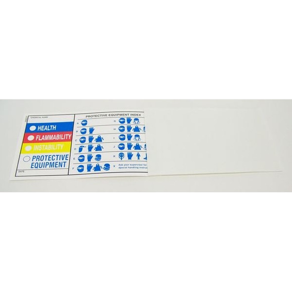 Badger Tag & Label Label, Polypropylene, 3 1/2 in W, 2 in H 107