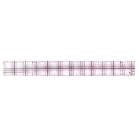 Westcott Ruler, Plastic, Lined, 16ths, 18in, Transprnt B-85