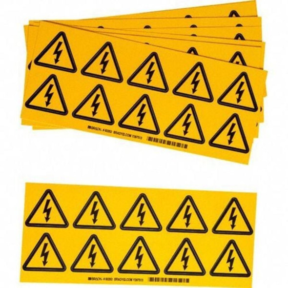 Brady Warning Label,2 In. H,2 In. W,PK10 60202