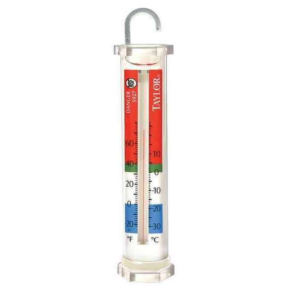 Taylor Food Srv Thermometer, -20 to 60,Analog 5927
