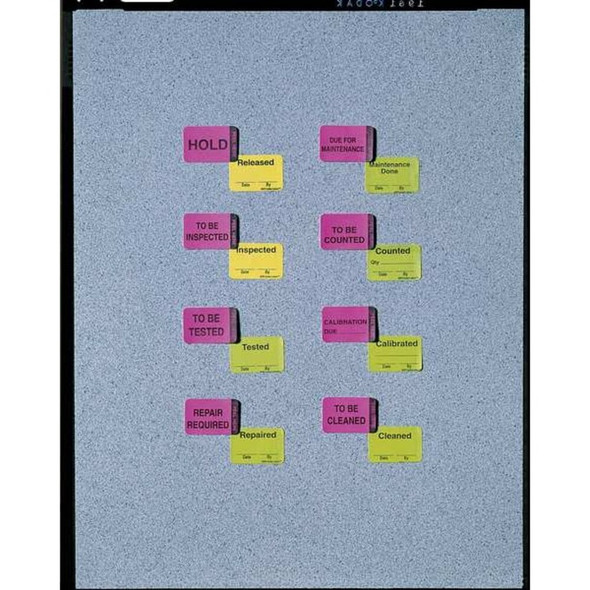 Roll Products Label, Pink-Green, Paper 93343