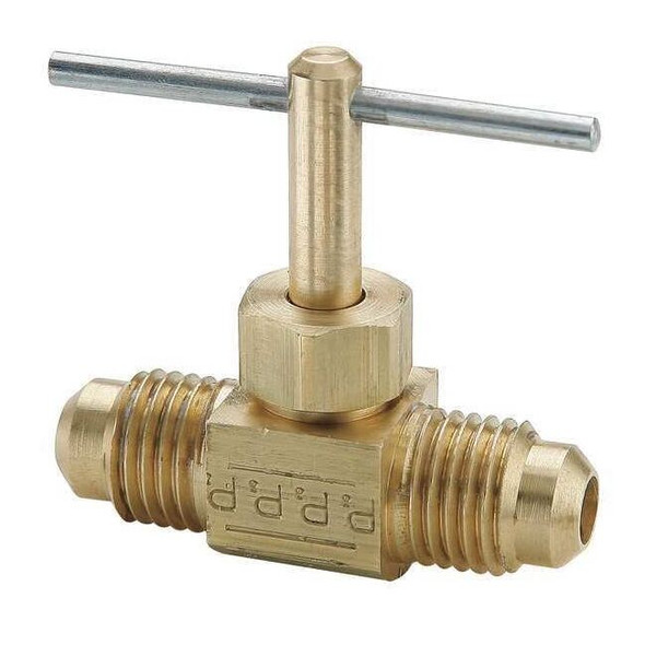 Parker Needle Valve,Straight,Low Lead Brass,3/8 LNV102F-6