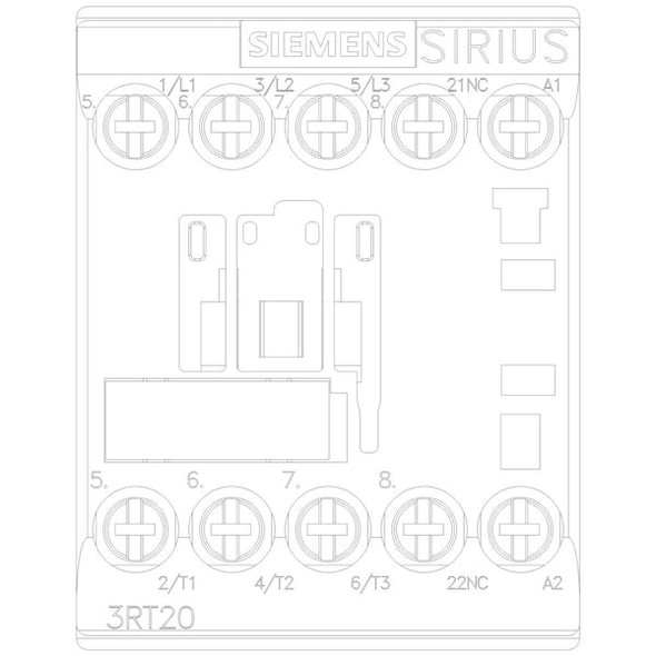 Siemens IEC Magnetic Contactor, 1NC, 24V AC, 3 P, Non-Reversing, Screw 3RT20161AB02
