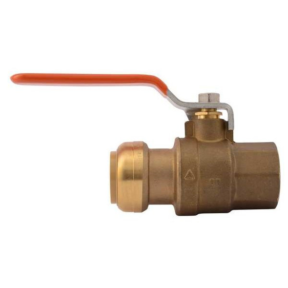 Sharkbite Ball Valve,DZR Brass,1 in.sz. 22187-0000LF