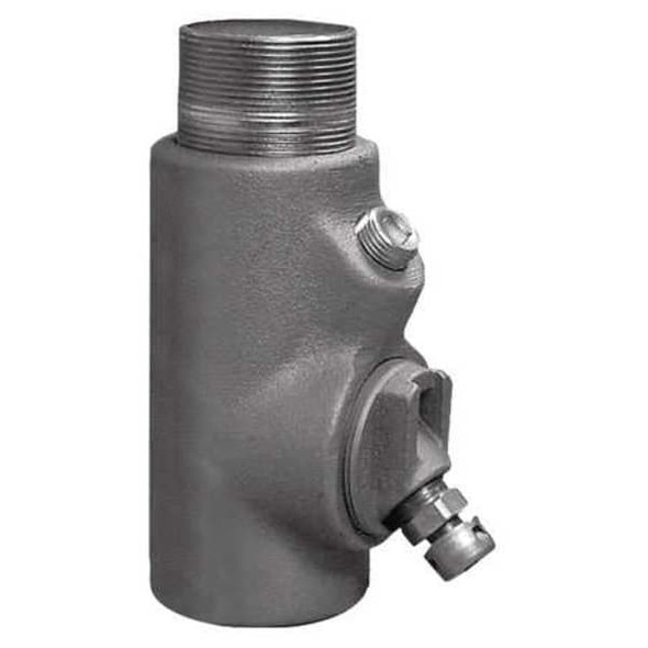 IMC Sealing, 1-1/4 in, Threaded, Iron, Electro Zinc Plated, Silver