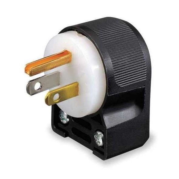 Straight Blade Plug, 5-15P, 15 A, 125V AC, 2 Pole, Screw Terminals, Grounded