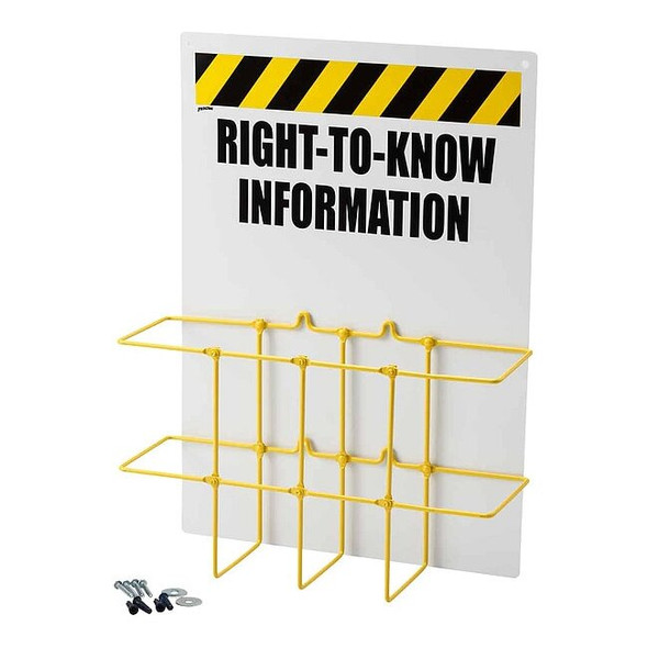 Right to Know Center, Right-To-Know Information, Polyethylene, 14 in W, 20 in H