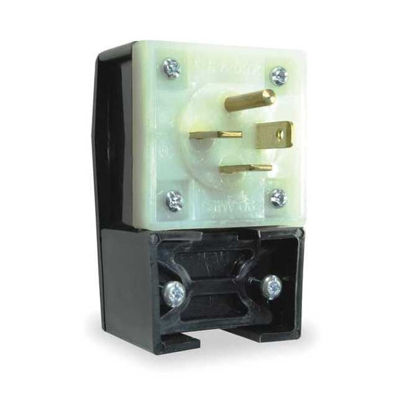 Straight Blade Plug, 15-20P, 20 A, 250V AC, 3 Pole, Screw Terminals, Grounded