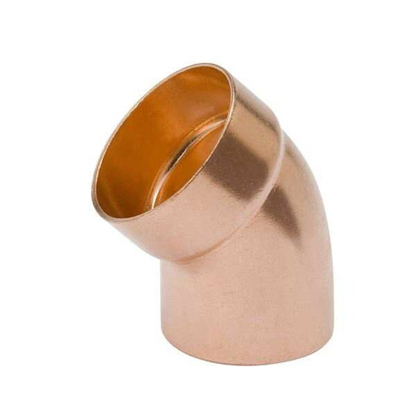 Streamline 1-1/2" NOM C Copper 45 Degree DWV Street Elbow W 07431