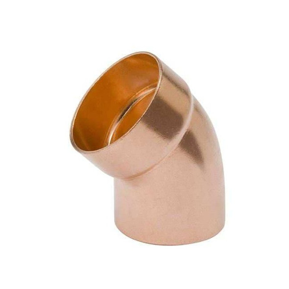 Streamline 1-1/2" NOM C Copper 45 Degree DWV Street Elbow W 07431