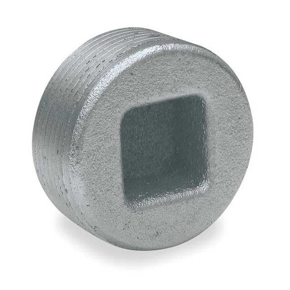 Hubbell Killark Haz Loc Plug, 1-1/2 in, Threaded, Iron, Zinc Plated, Gray PLUG5