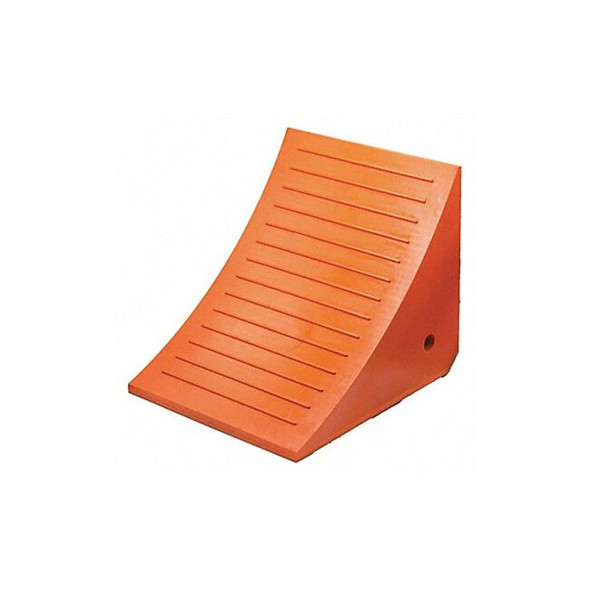 Checkers Wheel Chock,17" D,14" H,14" W,Orange UC1210