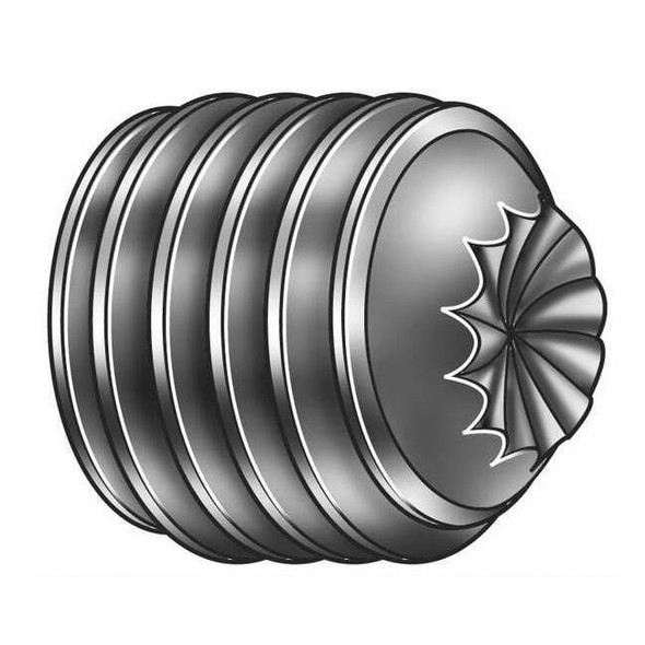 Sckt Set Scrw,Knurl Cup,1/4-20x3/8,PK100