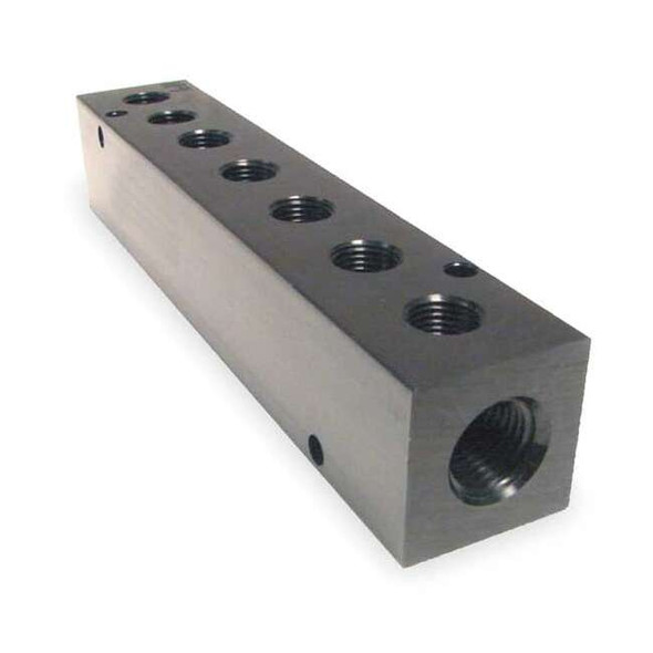 Pneumadyne Pipe Manifold Fitting, Aluminum, 1/4 in M10-125-7