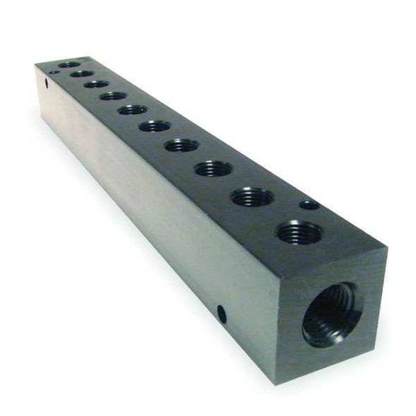 Pneumadyne Manifold,Metal,NPT,7-3/4 In. L M10-125-10