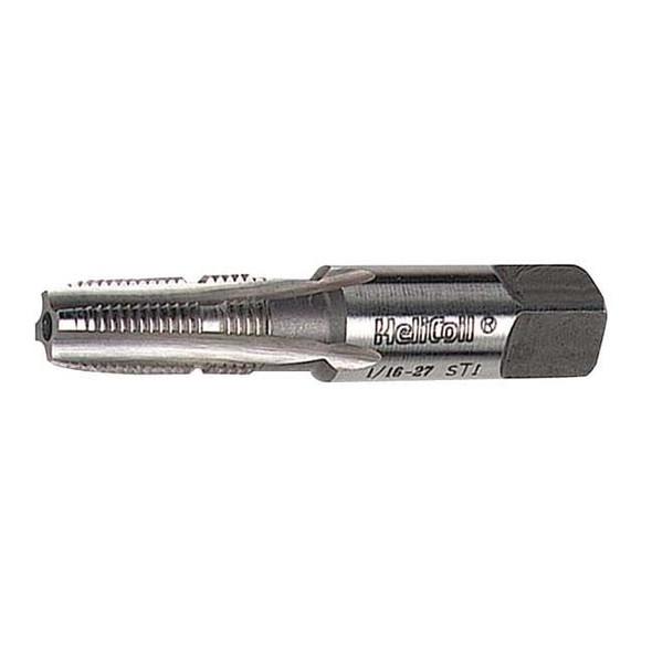 Stanley Engineered Fastening Pipe Tap, 1/8"-27, Taper, Uncoated, 4 Flutes 328-2
