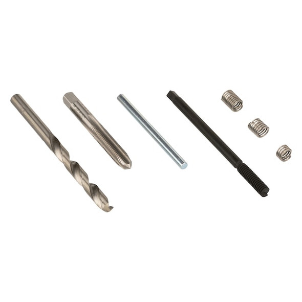 Free-Running Helical Insert Repair Kit, Helical Inserts, 5/16"-18, Plain 18-8 Stainless Steel