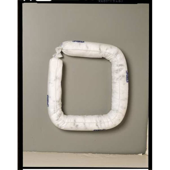 Brady Sorbent Sock, 12 gal, 3 in x 12 ft, Oil, White, 4 PK OIL124