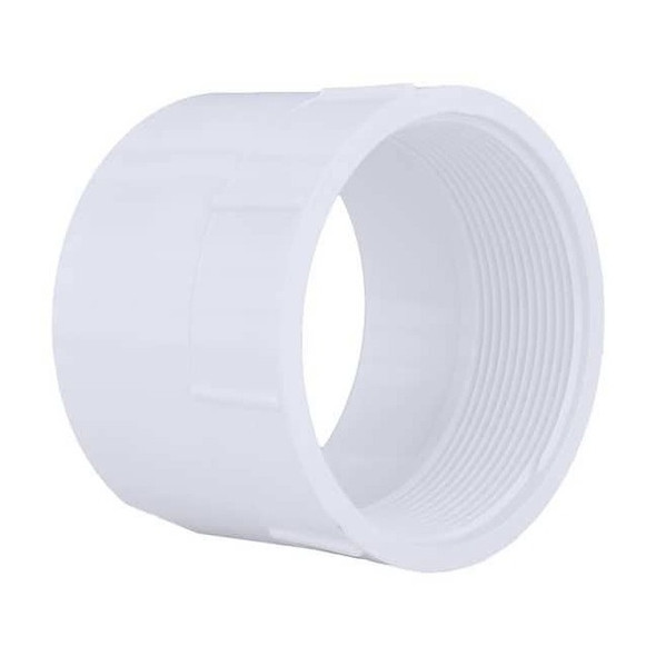 Manufacturer Varies PVC Female Adapter, FNPT X Hub, 4 in Pipe Size 06396