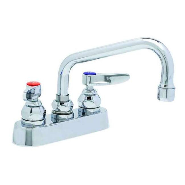 T&s Brass Low Arc Laundry Sink Faucet, Manual, 4" Mount, 2 Hole B-1110