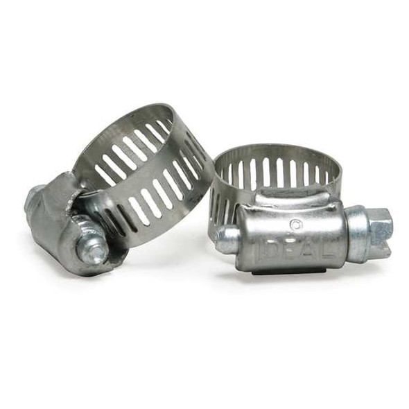 Worm Gear Hose Clamp, 3/8 to 7/8 in, 201 Stainless Steel, 6 SAE Number, PK10