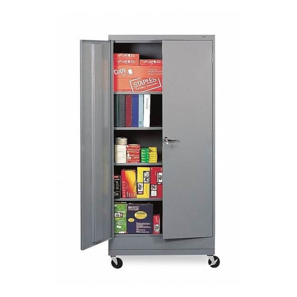 Tennsco Caster Kit,36 in W x 24 in D,Med Gray CK24GR