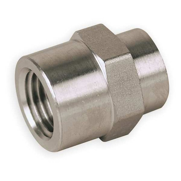 Parker 3/8" FNPT 316 SS Hex Coupling 6-6 FHC-SS
