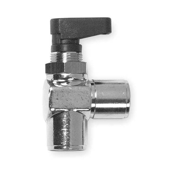 Aignep Usa 3/8" FNPT Nickel Brass Mini Ball Valve Angle 86720-06