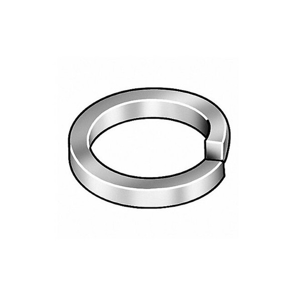 Split Lock Washer, For Screw Size 5/8 in Steel, Plain Finish, 100 PK
