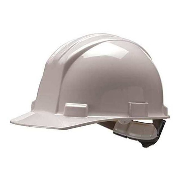 Hard Hat, S51, Polyethylene, 4 Point Ratchet, Type 1, Class E, White