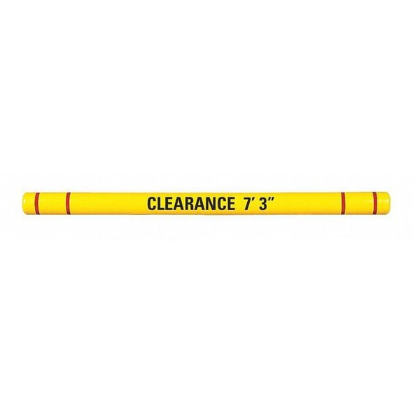 Manufacturer Varies Clearance Bar,7-3/8"O.D.,120"L,Yllw/Red HTGRD712OYR