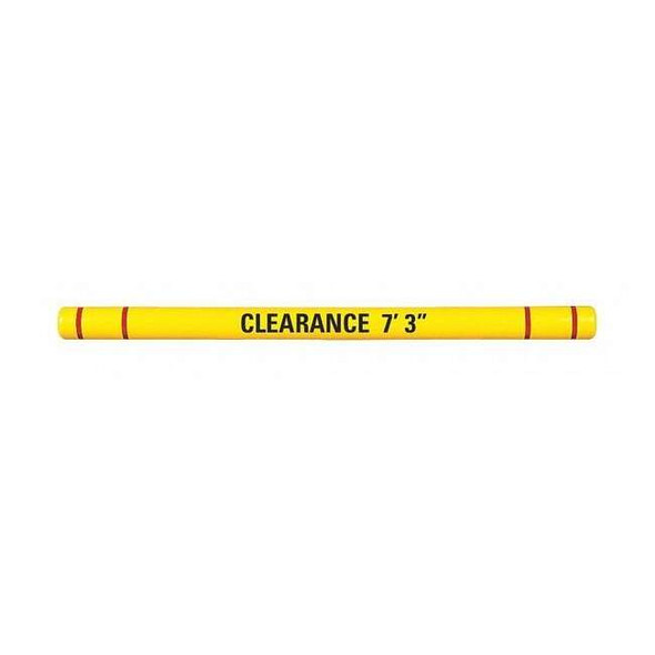 Manufacturer Varies Clearance Bar, 7-3/8"O.D., 120"L, Yllw/Red HTGRD712OYR