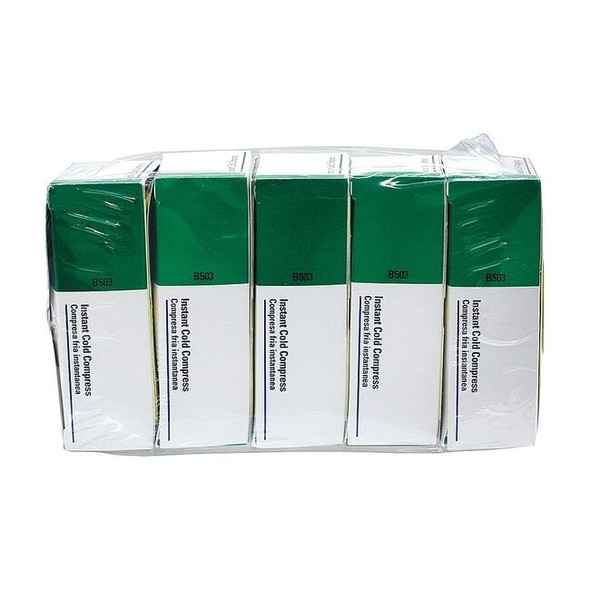 First Aid Only Instant Cold Pack,White,4 x 5 In,PK5 B503-5
