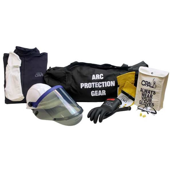 Chicago Protective Apparel Arc Flash Coverall Kit,Navy,XL AG-12-CV-XL