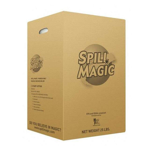 Spill Magic Loose Sorbent, 8 gal, Universal, White SM103