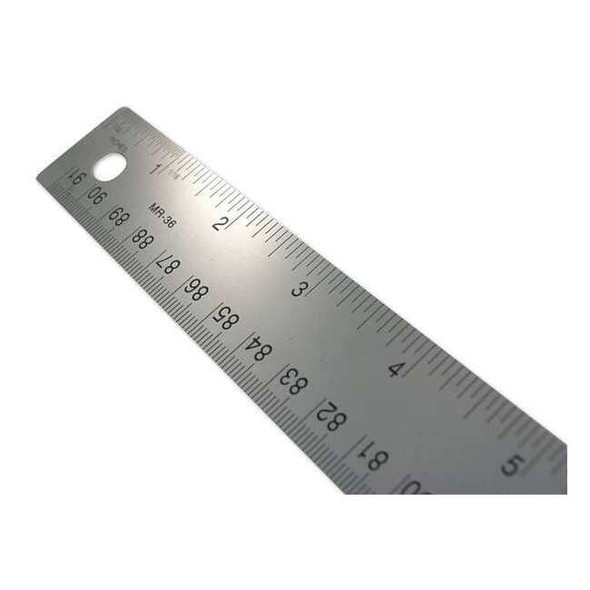 Westcott Ruler,Metal,1st Inch 32nds - Rest 16ths MR-36