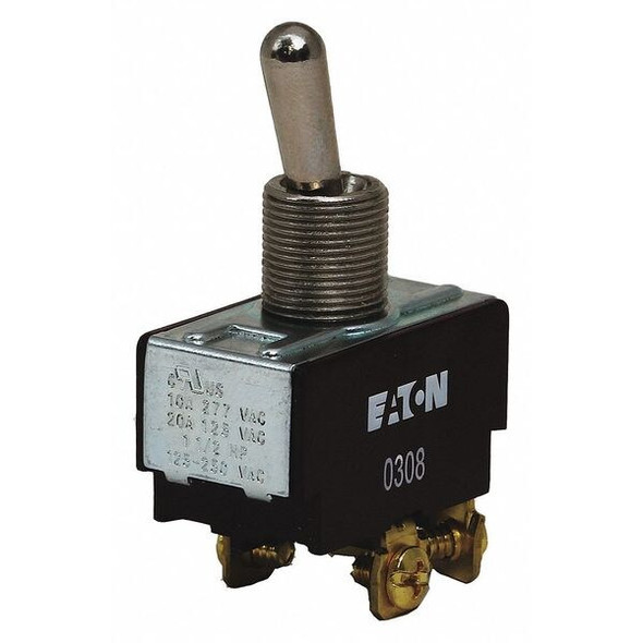 Eaton Toggle Switch,SPDT,10A at 277V,Screw XTD2B2A