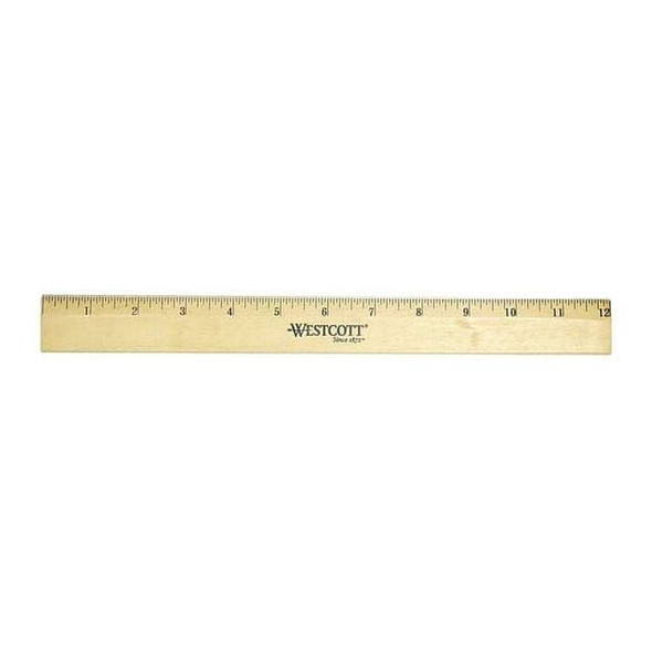 Westcott Ruler,Wood,12 In 05011