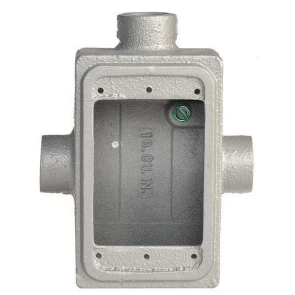 Appleton Electric Weatherproof Box,3Inlet,2.81"W,25cu. in FDT-1-50