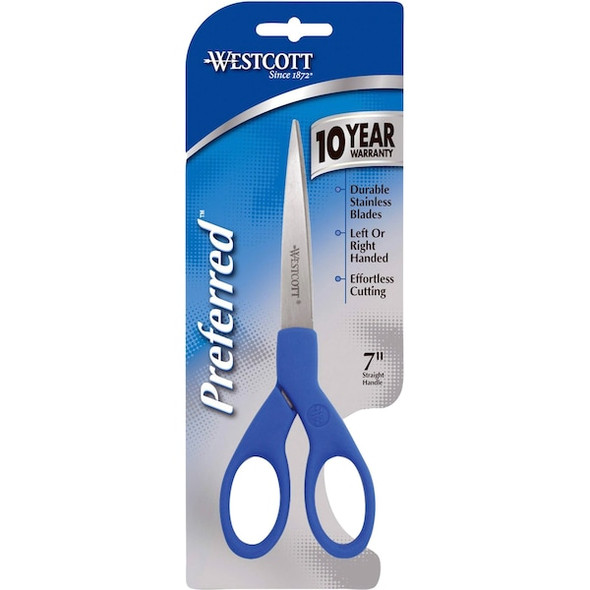 Westcott Multipurpose, Scissors, Straight, 7 In. L 44217