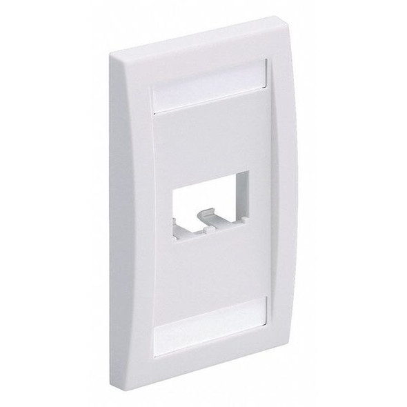 Panduit Wall Plate,Single Gang,2 Ports,Ivory CFPE2EIY